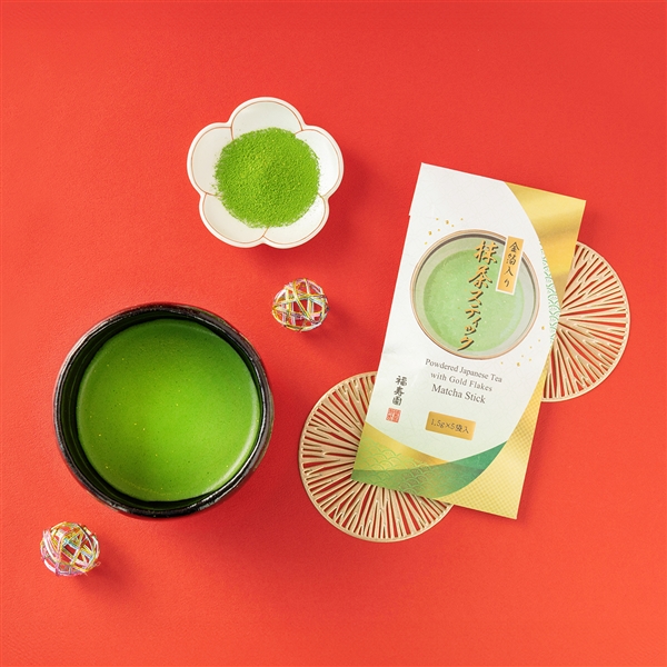 金箔入り抹茶スティック 1.5g×5袋入