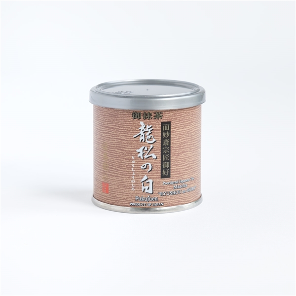 而妙斎宗匠御好 御抹茶 龍松の白 20g缶入
