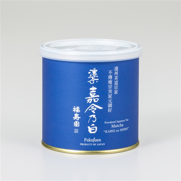 不傳庵宗実家元御好 嘉令乃白 100g缶入