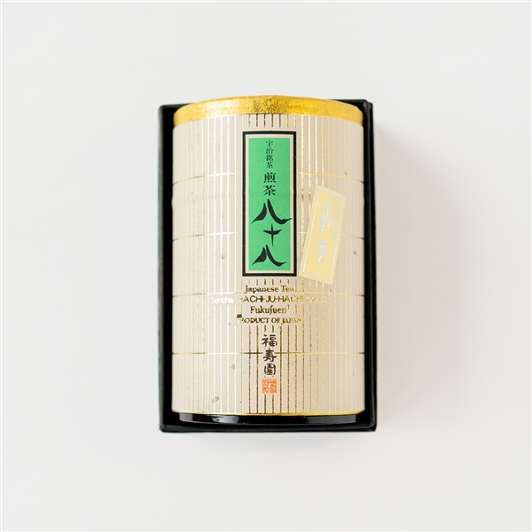 宇治新茶 煎茶八十八金 85g缶