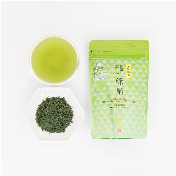 抹茶入り煎茶緑扇ティーバッグ 2g×10袋入