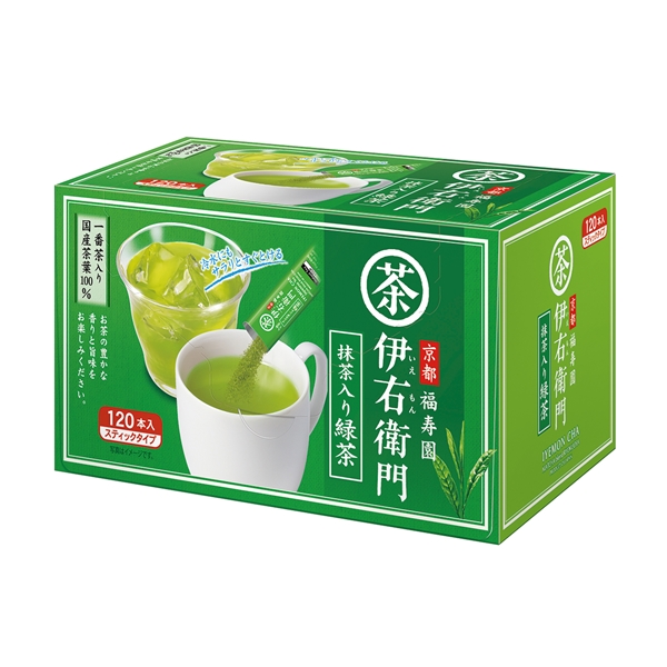 伊右衛門 抹茶入りインスタント緑茶スティックタイプ 120本入(0.8g×120本入)
