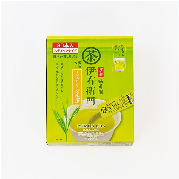 伊右衛門 抹茶入りインスタント玄米茶スティックタイプ 30本入 (0.8g×30本入)