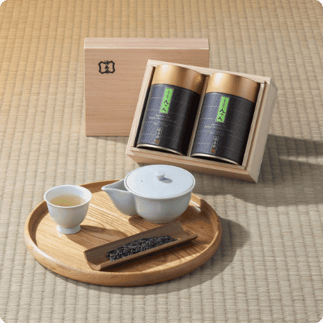 煎茶八十八詰合せ(110g缶入×2本)